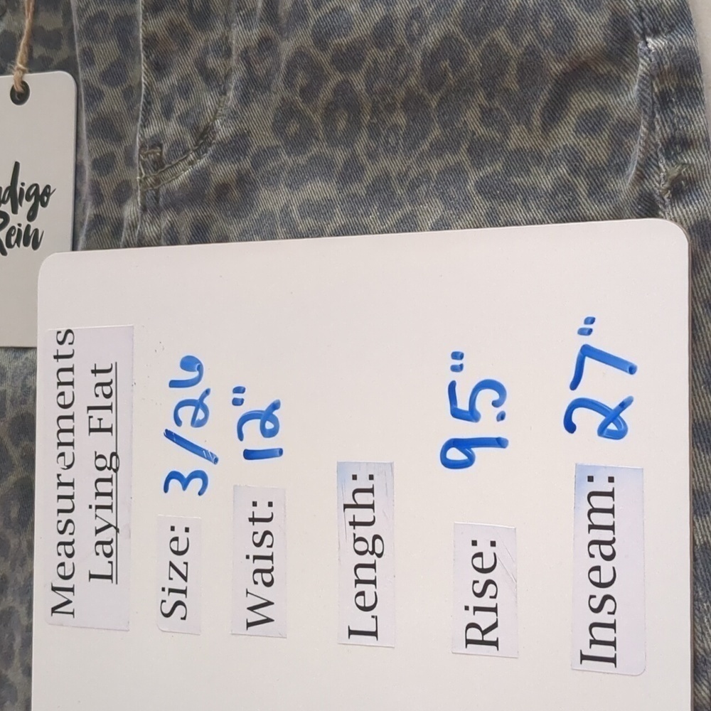 Indigo Rein Leopard Print High Rise Skinny Jeans - Picture 7 of 10